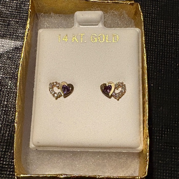 14K gold earrings